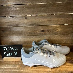 New Womens Nike Renew Hyperdiamond 4 CZ5920-012 Gray White Softball Shoes Size 8